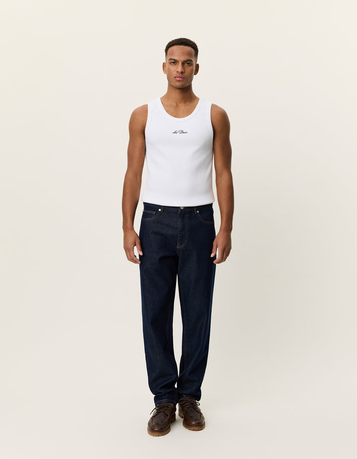 Les Deux Ryder Washed Denim Jeans in Dark Indigo | Buster McGee