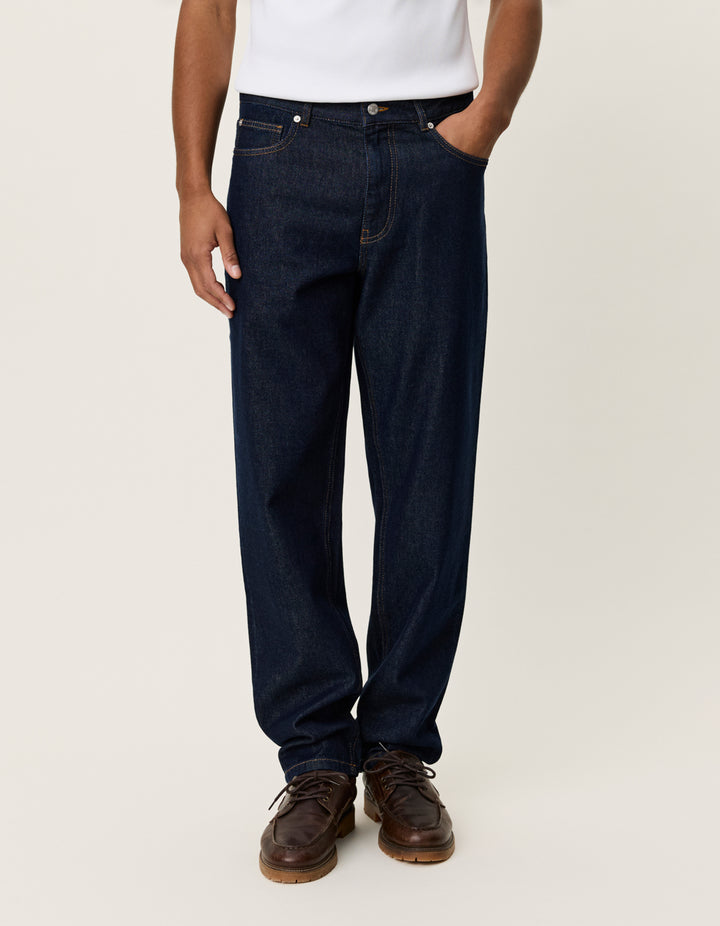 Les Deux Ryder Washed Denim Jeans in Dark Indigo | Buster McGee