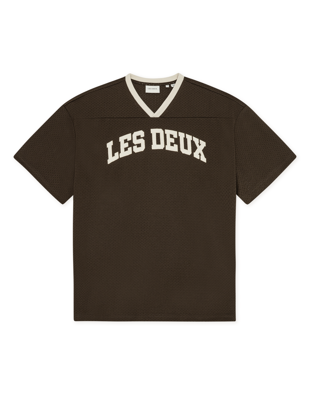 Les Deux Bronson Mesh T-Shirt in Turkish Coffee Brown | Buster McGee