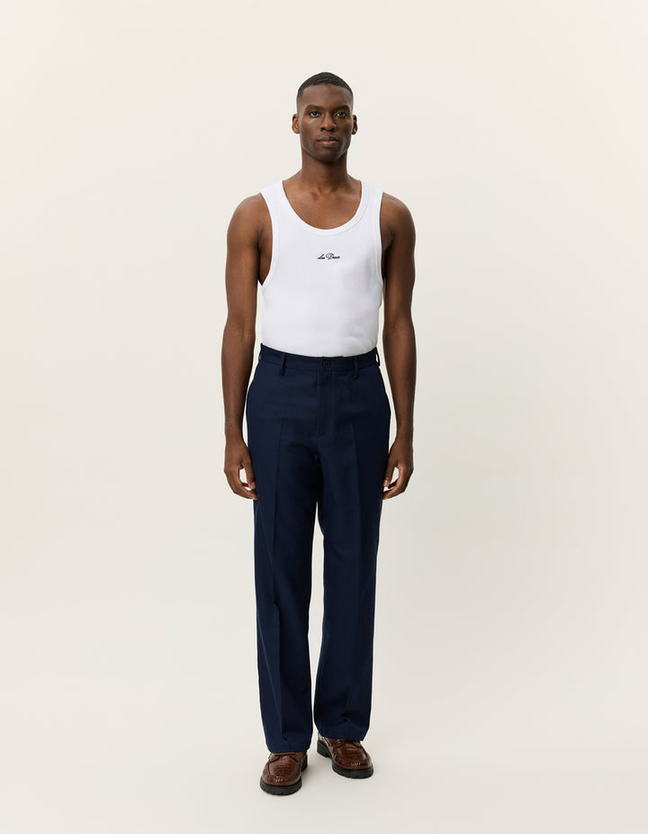 Les Deux Randall Houndstooth Suit Pants in Dark Navy | Buster McGee