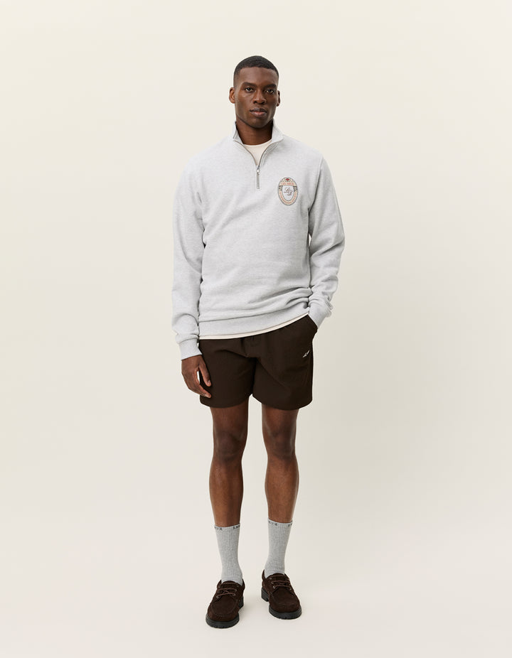 Les Deux Brady Emblem Half-Zip Sweatshirt
