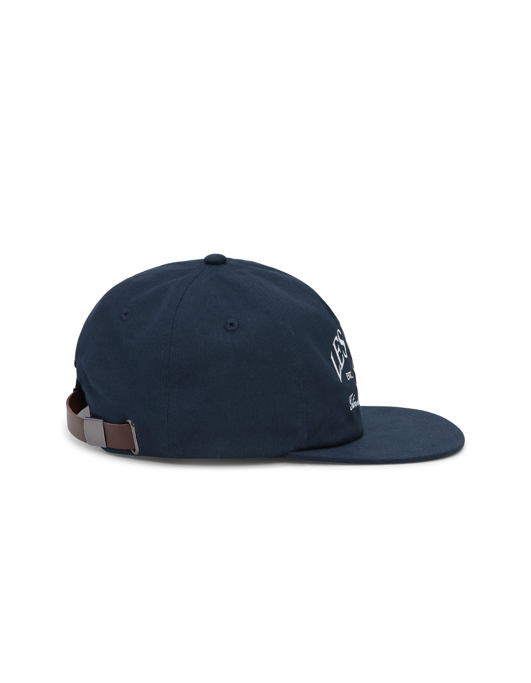 Les Deux Ivy League Organic Letterman Cap in Dark Navy | Buster McGee