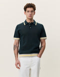 Les Deux Lace Knitted Polo in Pine Green | Buster McGee Daylesford