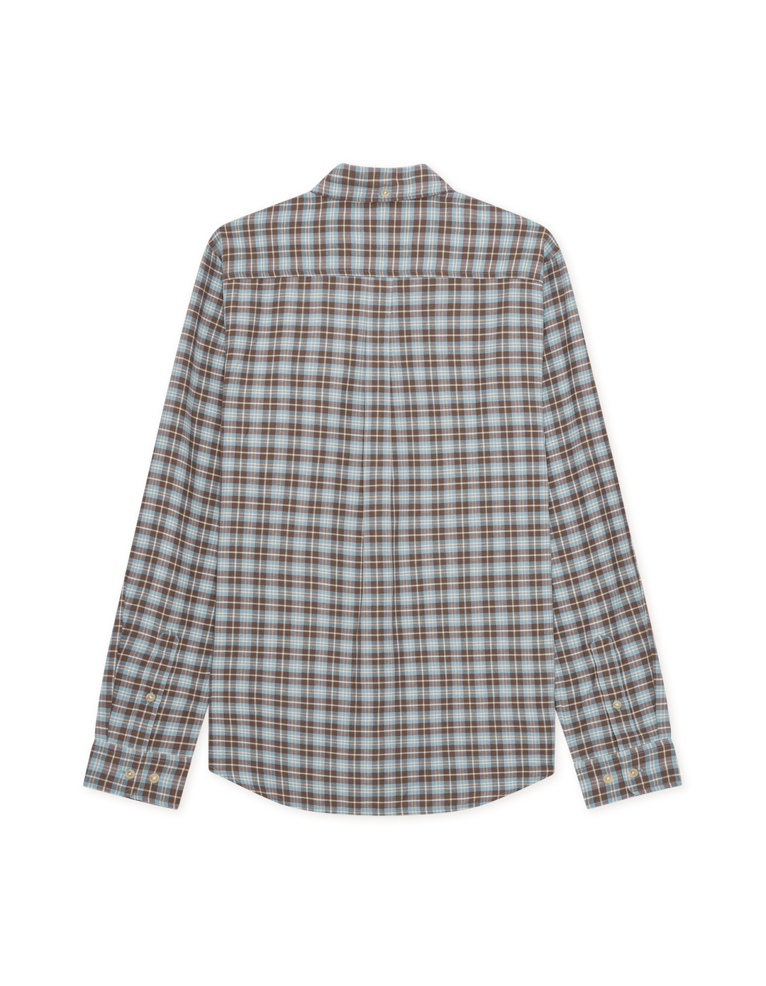Les Deux Check Shirt in Faded Denim Blue