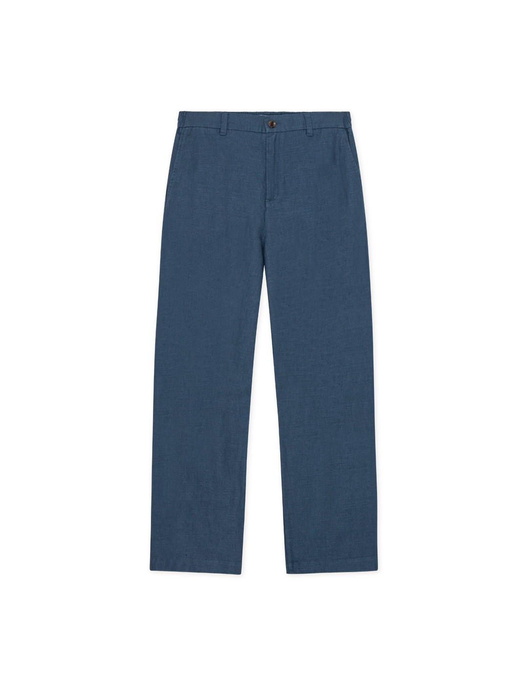 Les Deux Linen Comfort Suit Pants in Dark Denim Blue | Buster McGee