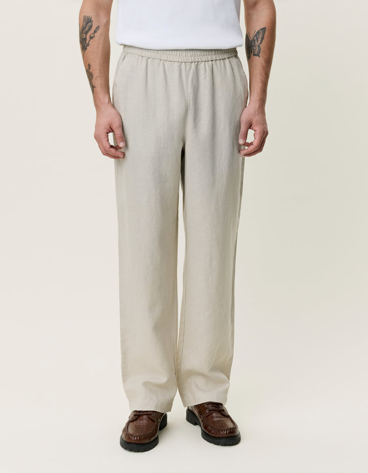 Les Deux Linen Casual Pants in Light Sand | Buster McGee Daylesford
