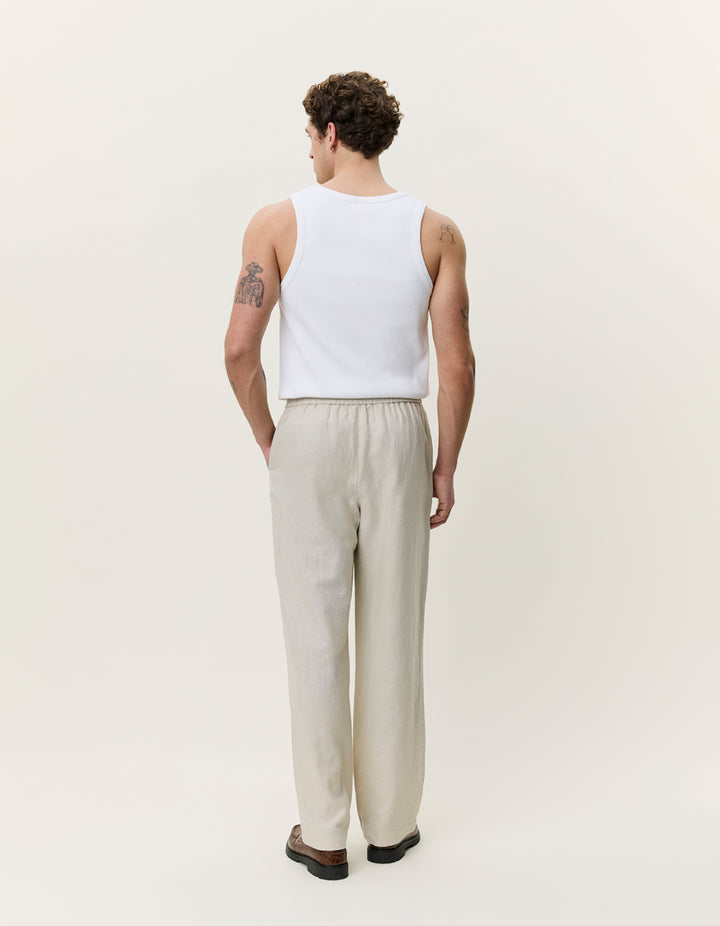 Les Deux Linen Casual Pants in Light Sand | Buster McGee Daylesford