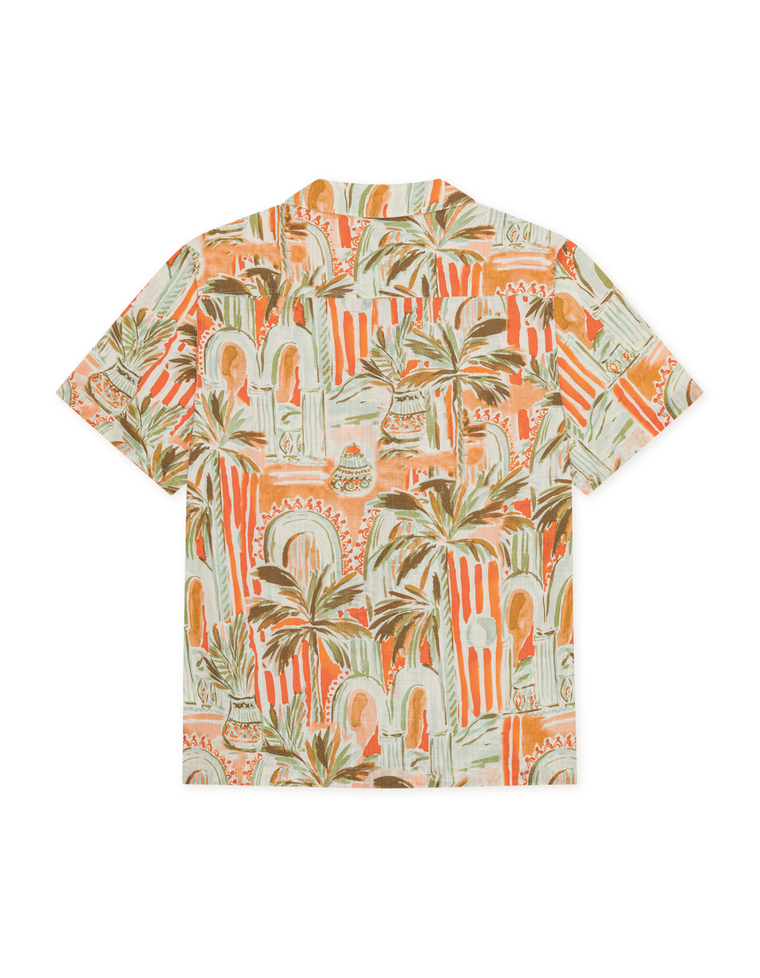 Les Deux Palm AOP SS Shirt in Raw Sienna Orange | Buster McGee