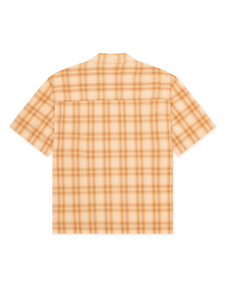Les Deux Shadowcheck SS Shirt in Apricot Cream Orange | Buster McGee