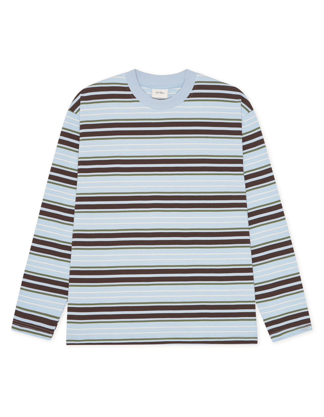 Les Deux Stripe LS T-Shirt in Skyway Blue | Buster McGee