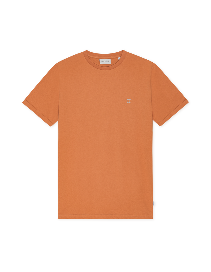 Les Deux Core Contrast T-Shirt in Raw Sienna Orange | Buster McGee Daylesford