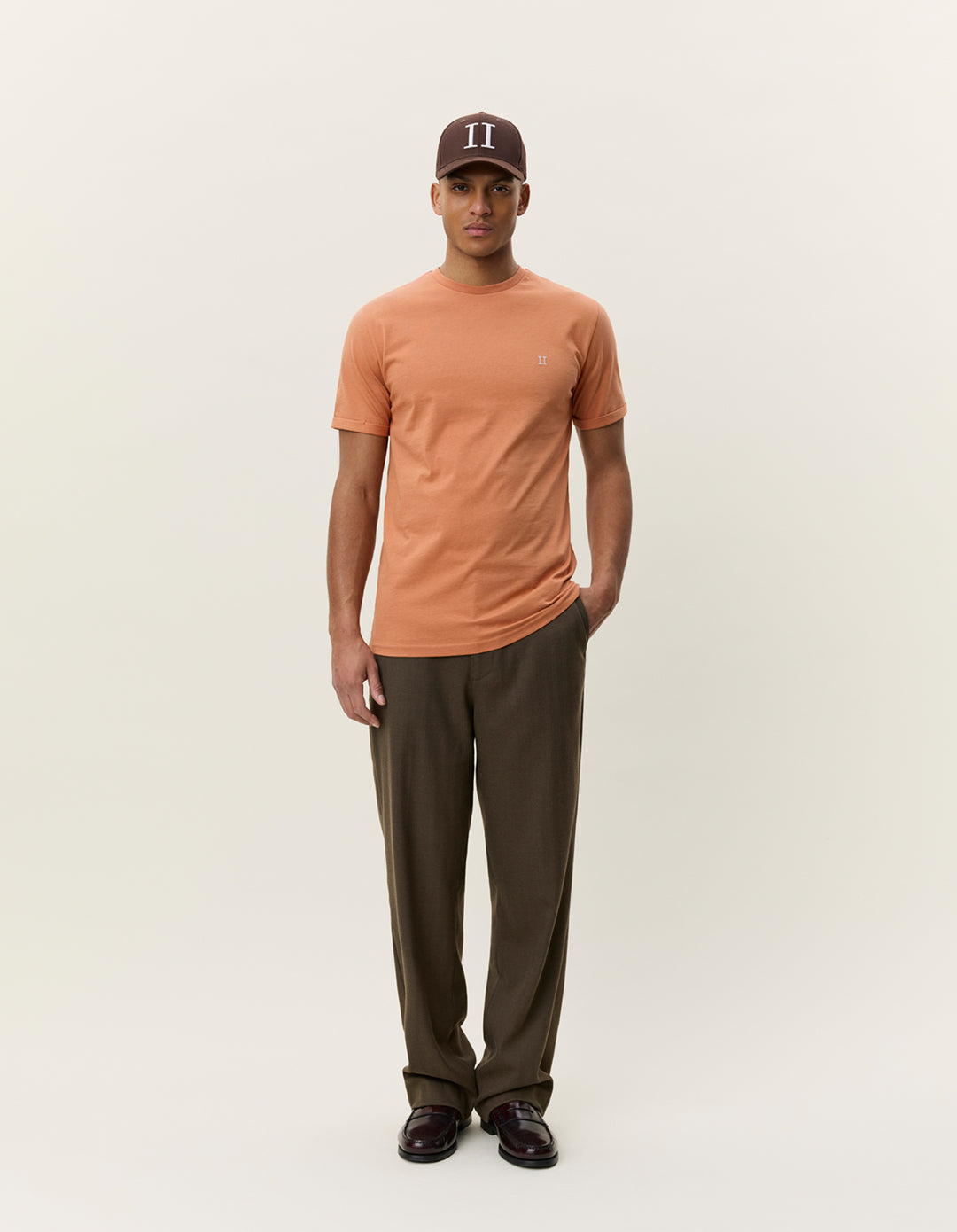 Les Deux Core Contrast T-Shirt in Sienna Orange | Buster McGee Daylesford