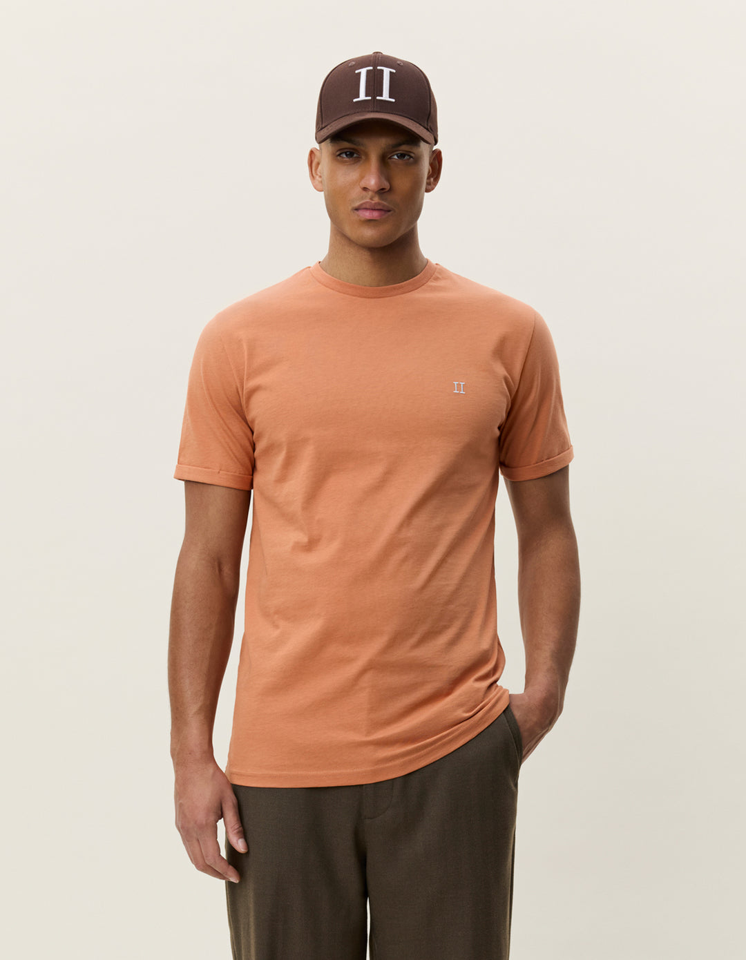 Les Deux Core Contrast T-Shirt in Sienna Orange | Buster McGee Daylesford