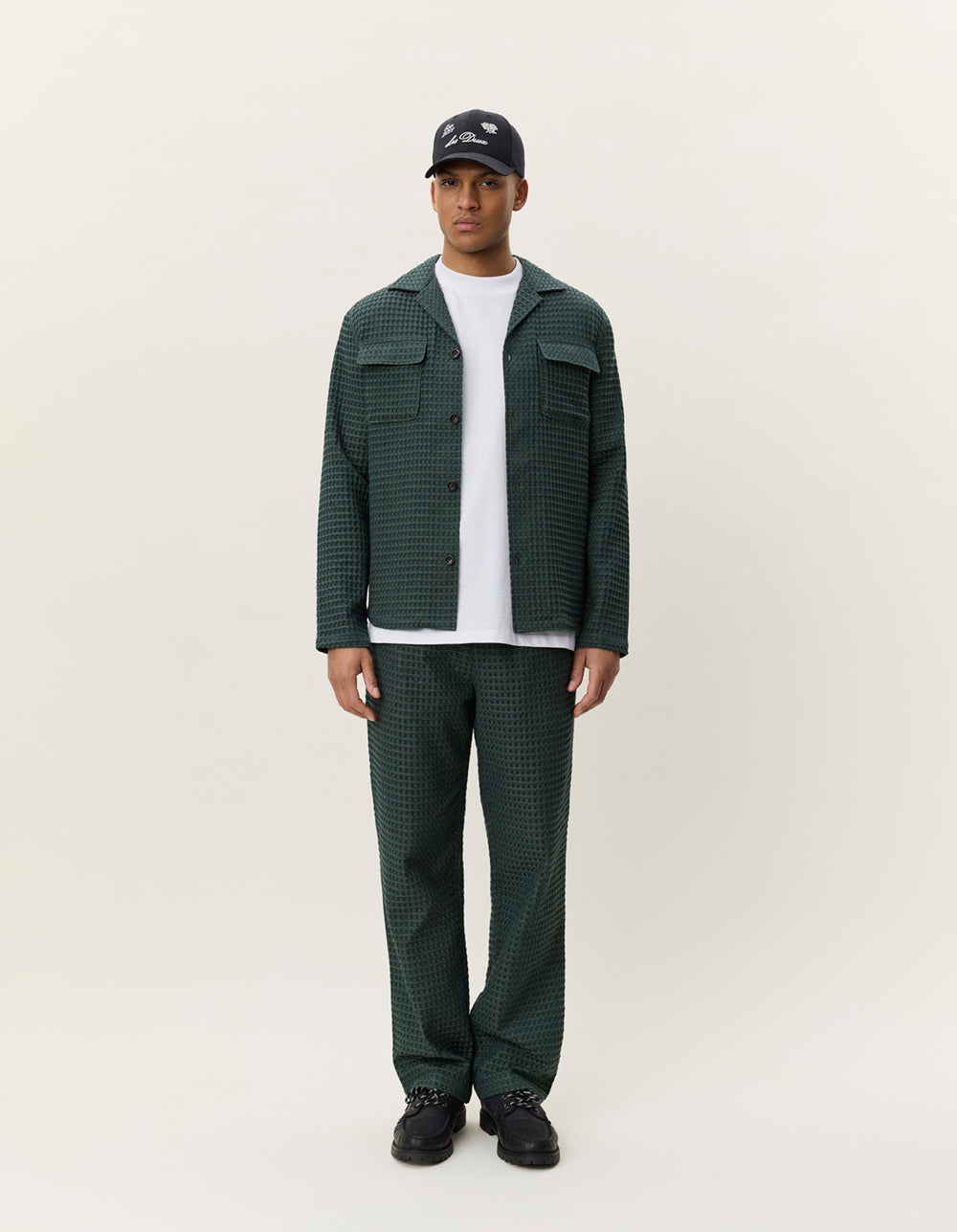 Les Deux Check Seersucker Overshirt | Buster McGee Daylesford