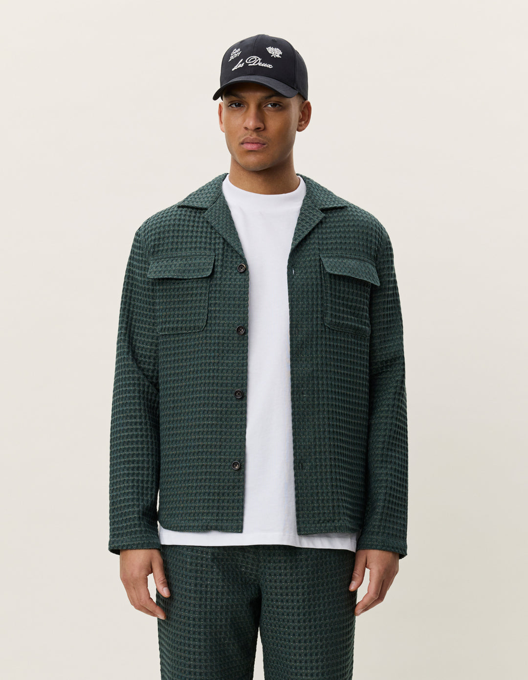 Les Deux Check Seersucker Overshirt | Buster McGee Daylesford