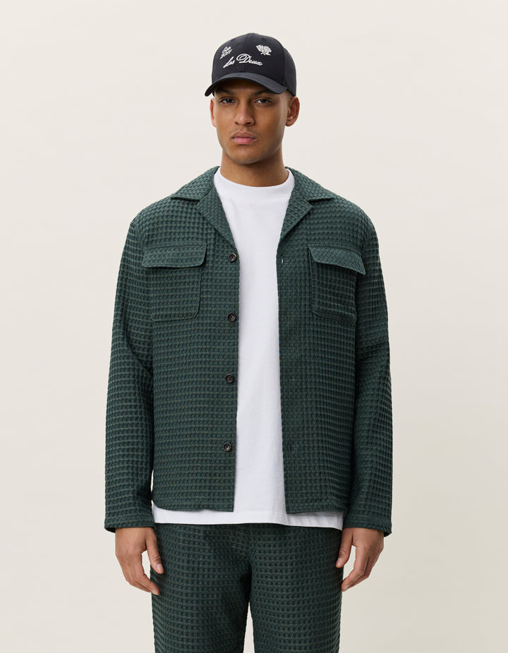 Les Deux Check Seersucker Overshirt | Buster McGee Daylesford
