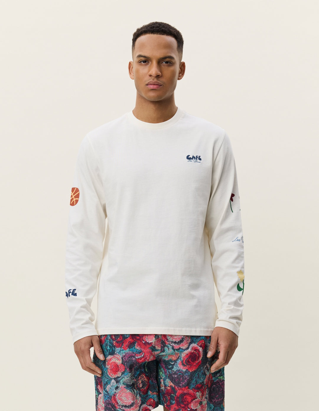 Les Deux Café Longsleeve T-Shirt in Light Ivory | Buster McGee