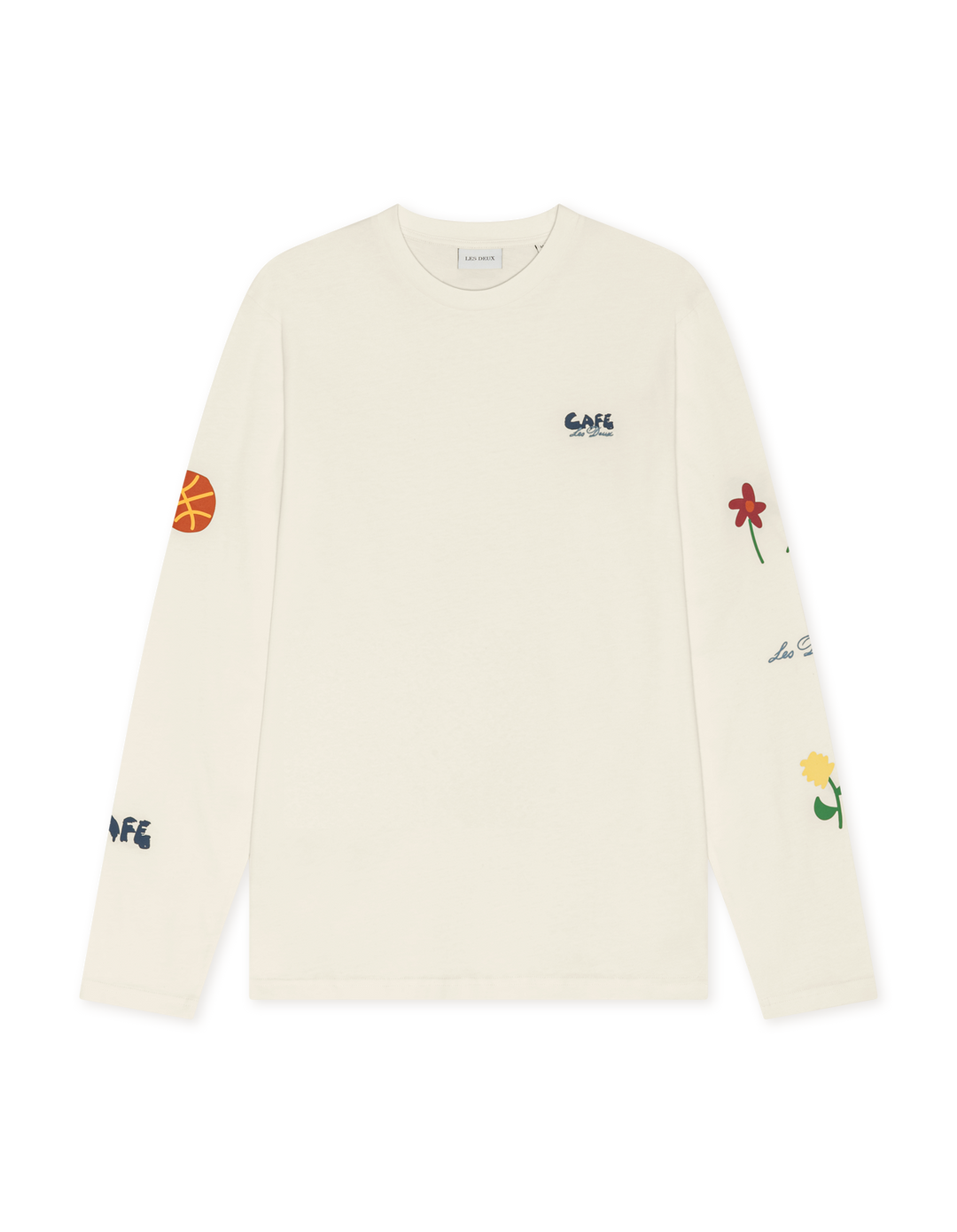 Les Deux Café Longsleeve T-Shirt in Light Ivory | Buster McGee