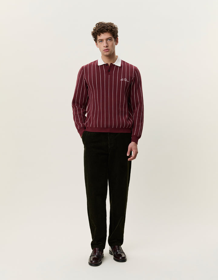 Les Deux Signature Knitted LS Polo