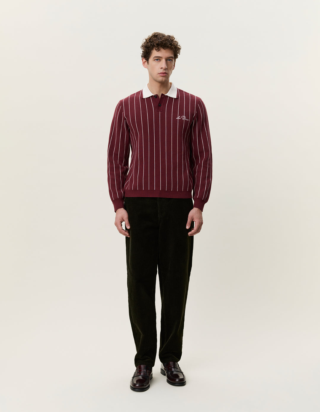 Les Deux Signature Knitted LS Polo