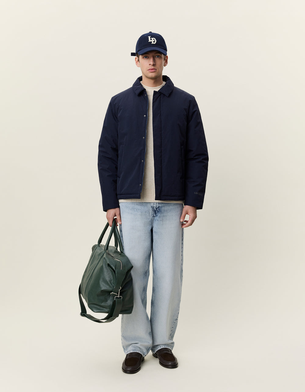 Les Deux Padded Jacket in Dark Navy Blue | Buster McGee