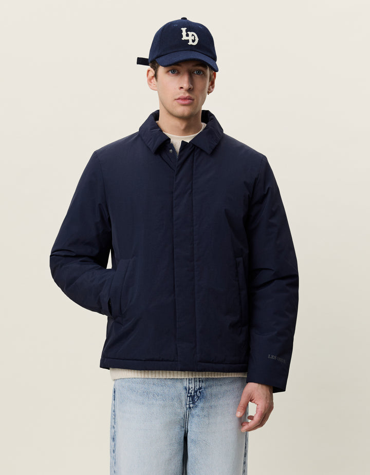 Les Deux Padded Jacket in Dark Navy Blue | Buster McGee