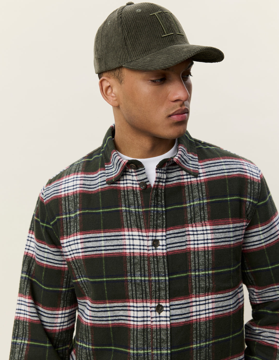 Les Deux Check Overshirt in Rosin Green | Buster McGee