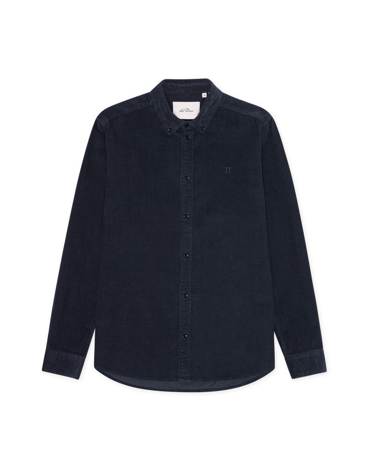 Les Deux Pinwale Corduroy Shirt in Dark Navy Blue | Buster McGee
