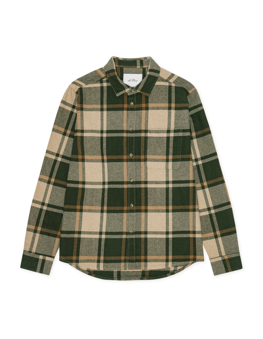 Les Deux Check Flannel Shirt in Rosin Green | Buster McGee