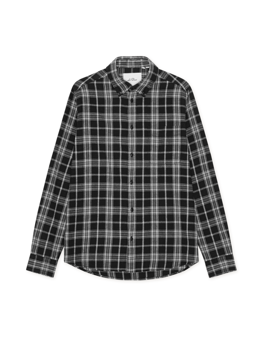 Les Deux Vintage Check Shirt in Black | Buster McGee