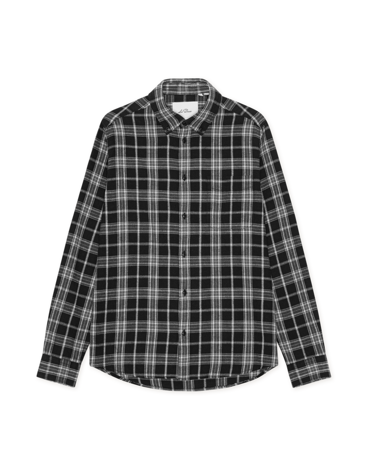 Les Deux Vintage Check Shirt in Black | Buster McGee