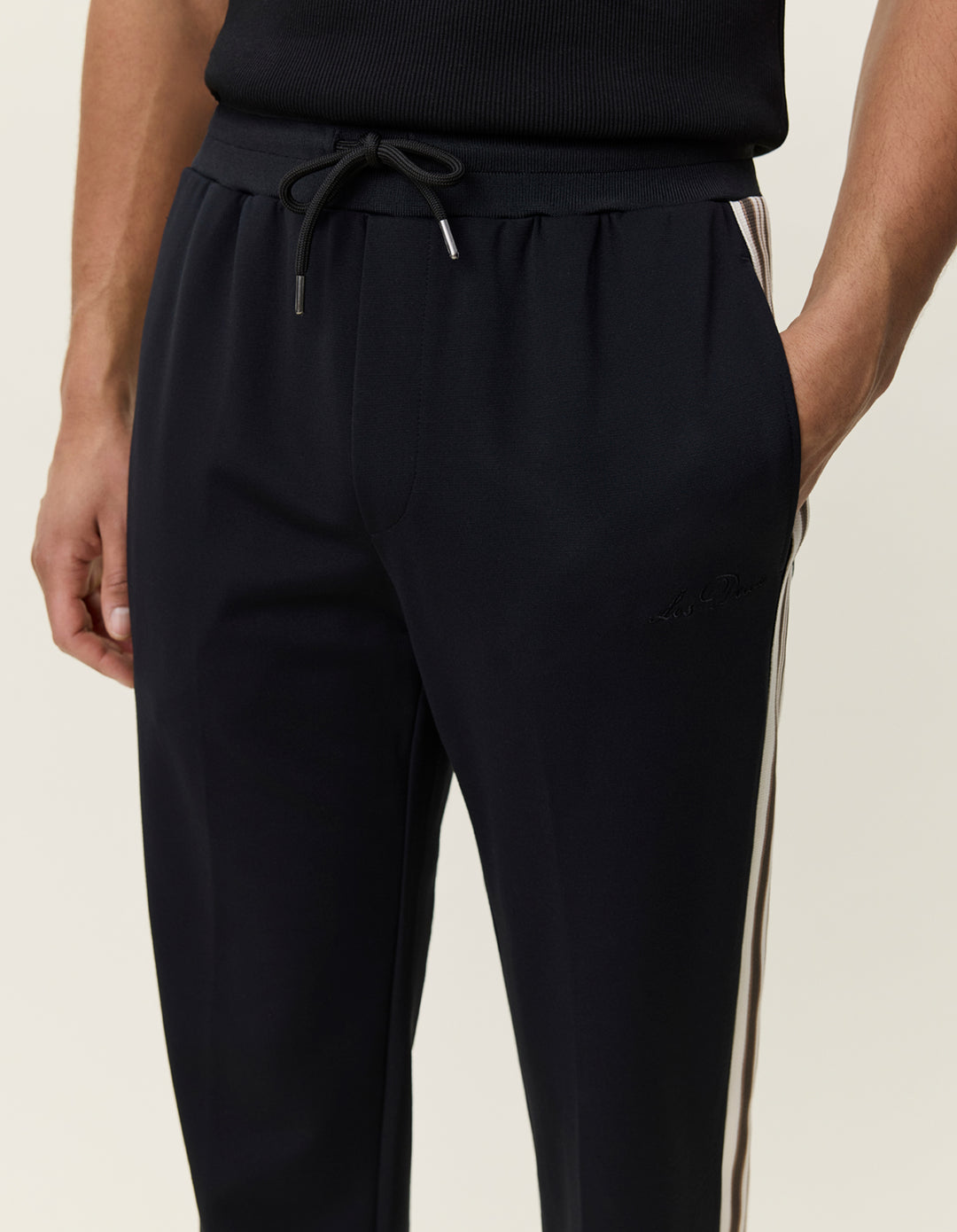 Les Deux Signature Rib Tape Track Pants