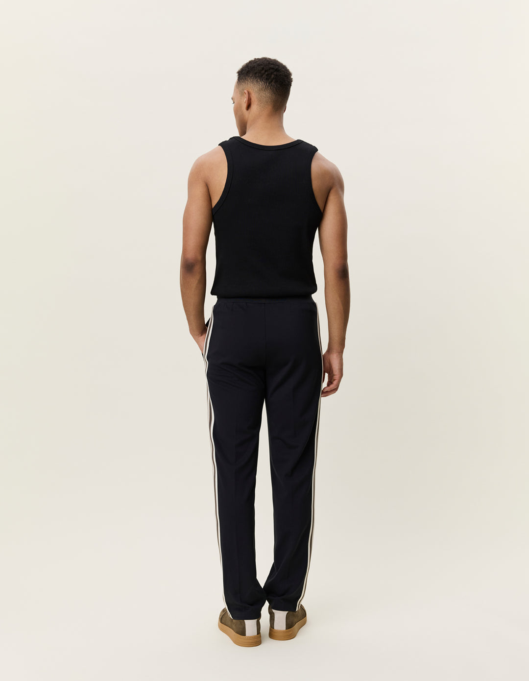 Les Deux Signature Rib Tape Track Pants