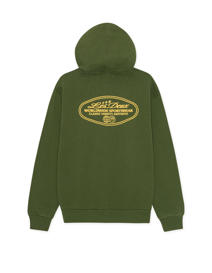 Les Deux Worldwide Hoodie in Rifle Green | Buster McGee