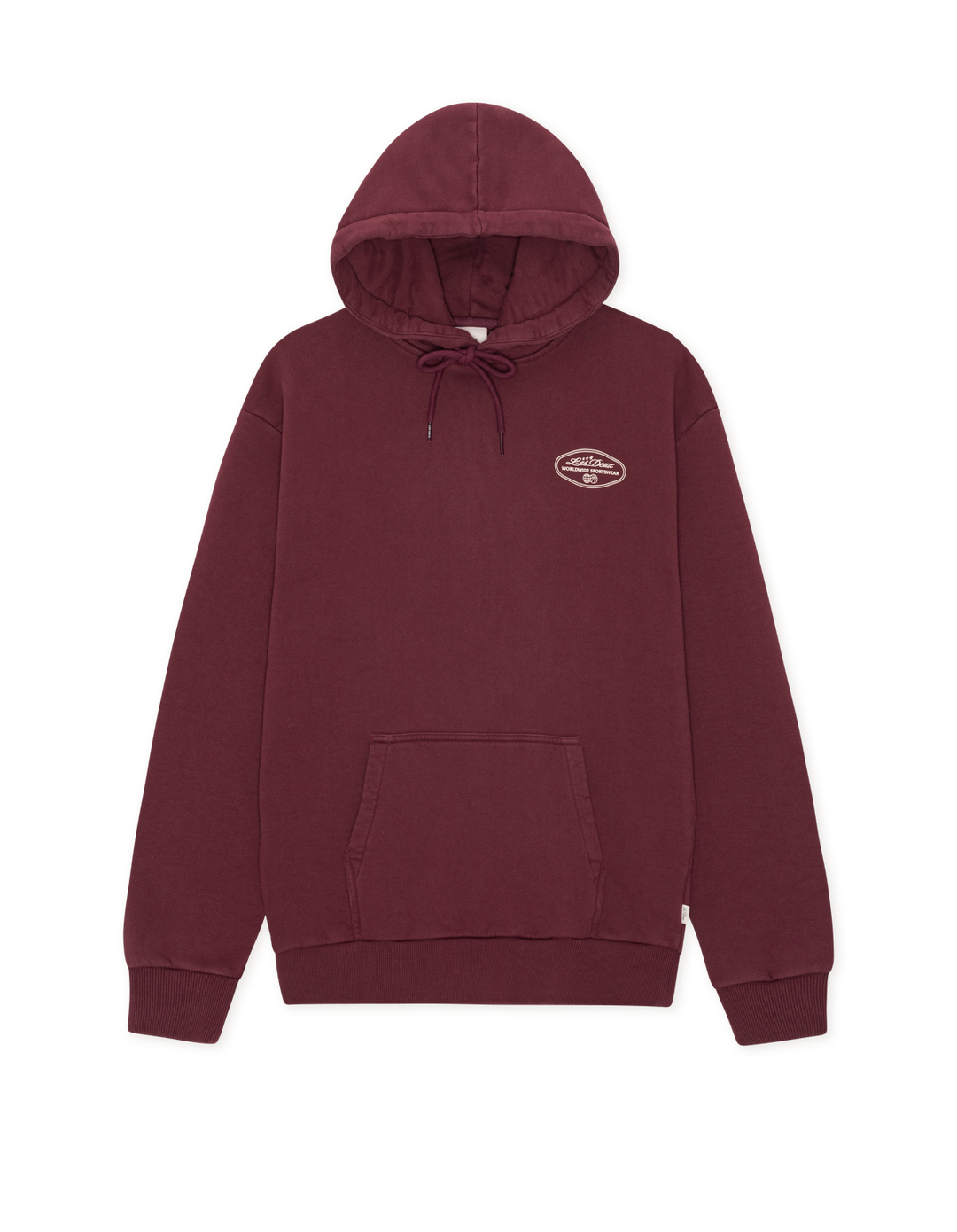 Les Deux Worldwide Hoodie in Chocolate Truffle Red | Buster McGee