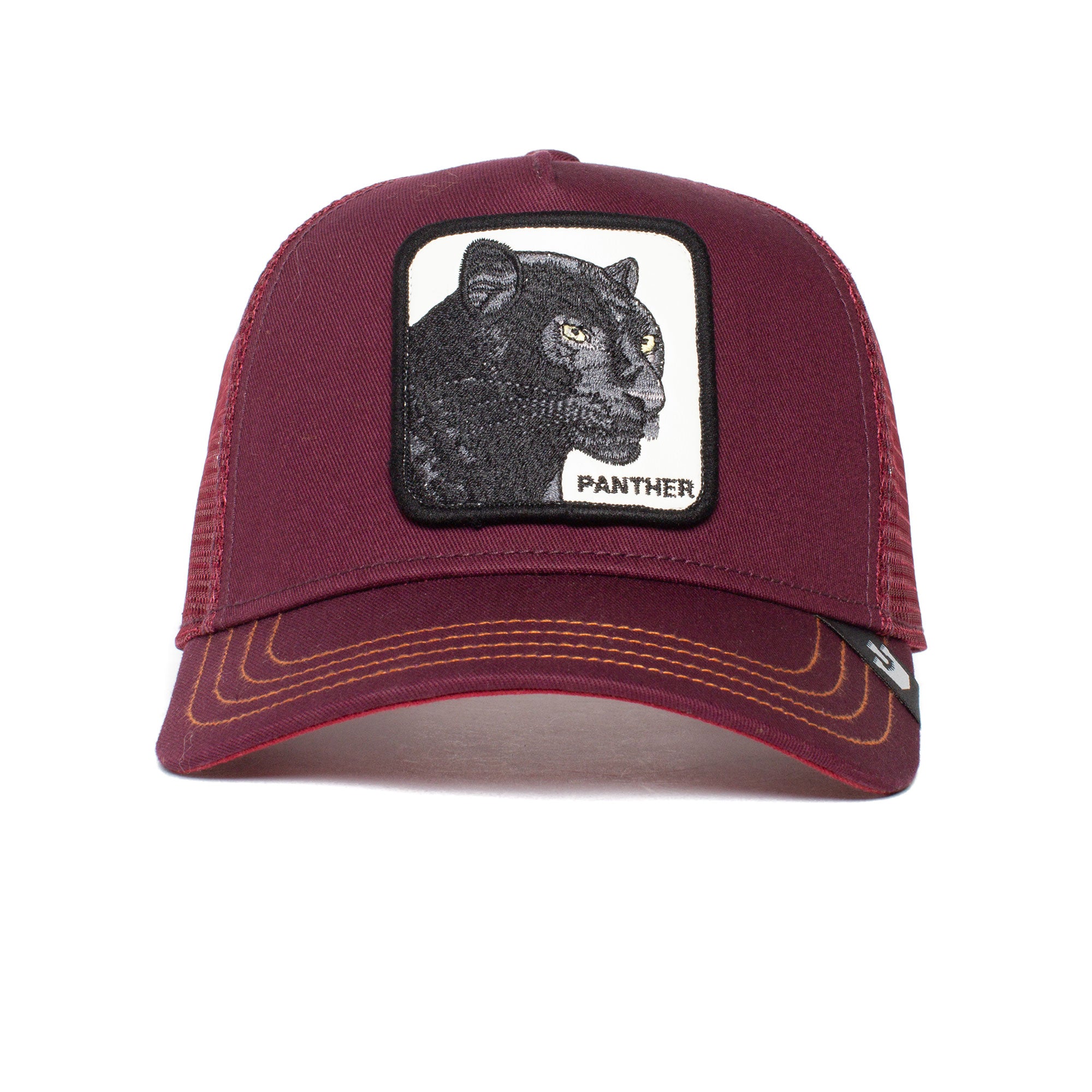 Goorin Bros The Panther Trucker Cap in Maroon Buster McGee