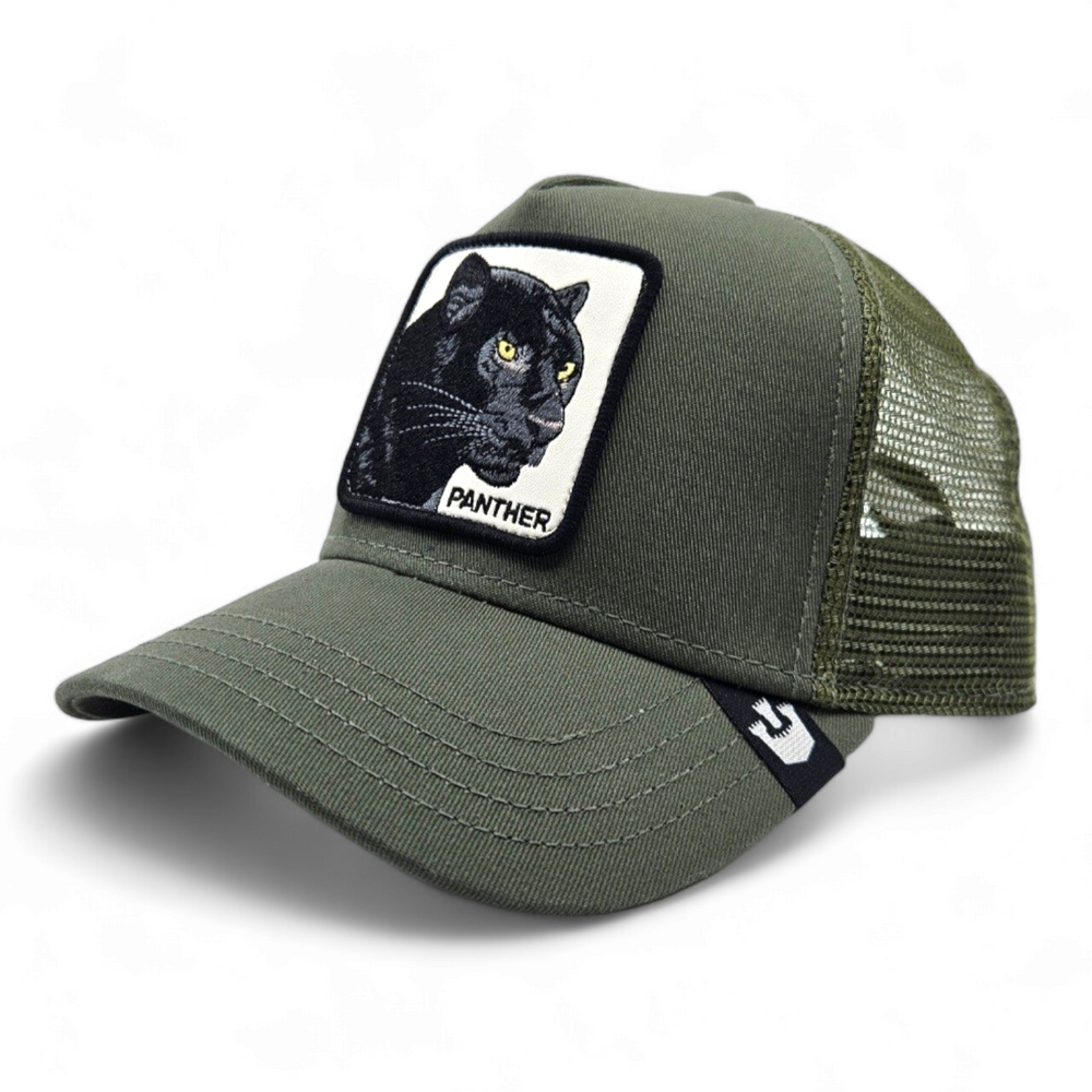 Goorin Bros - The Panther Trucker Cap in Olive | Buster McGee