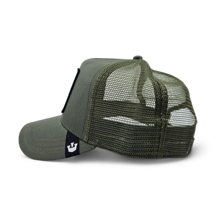 Goorin Bros - The Panther Trucker Cap in Olive | Buster McGee