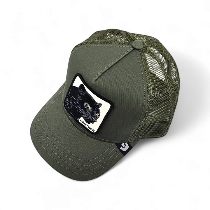 Goorin Bros - The Panther Trucker Cap in Olive | Buster McGee