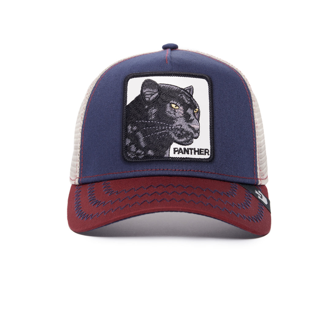 Goorin Bros - The Panther Trucker Cap in Navy/Red | Buster McGee