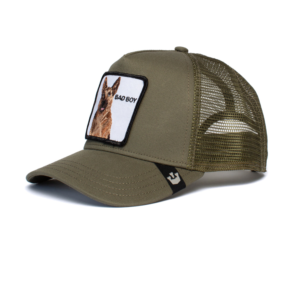 Goorin Bros - Bad Boy Trucker Cap in Olive | Buster McGee