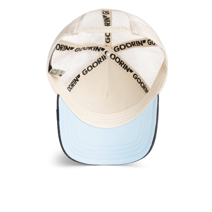 Goorin  - The Goat Trucker Cap in Dark Denim | Buster McGee