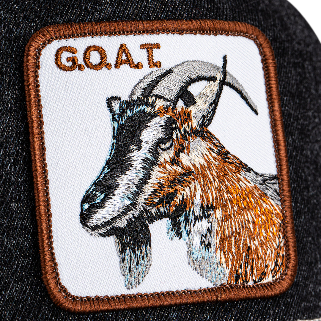Goorin  - The Goat Trucker Cap in Dark Denim | Buster McGee