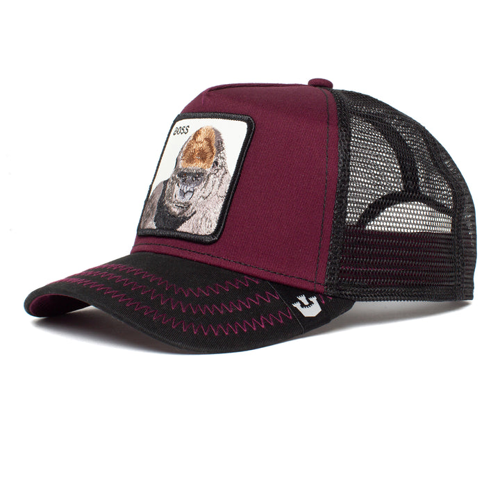 Goorin Bros - The Boss Trucker Cap in Maroon | Buster McGee