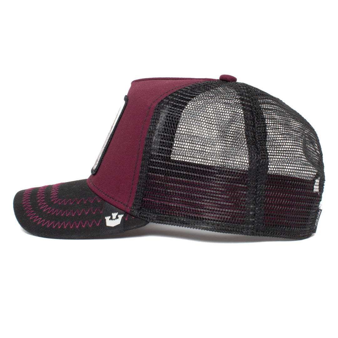 Goorin Bros - The Boss Trucker Cap in Maroon | Buster McGee