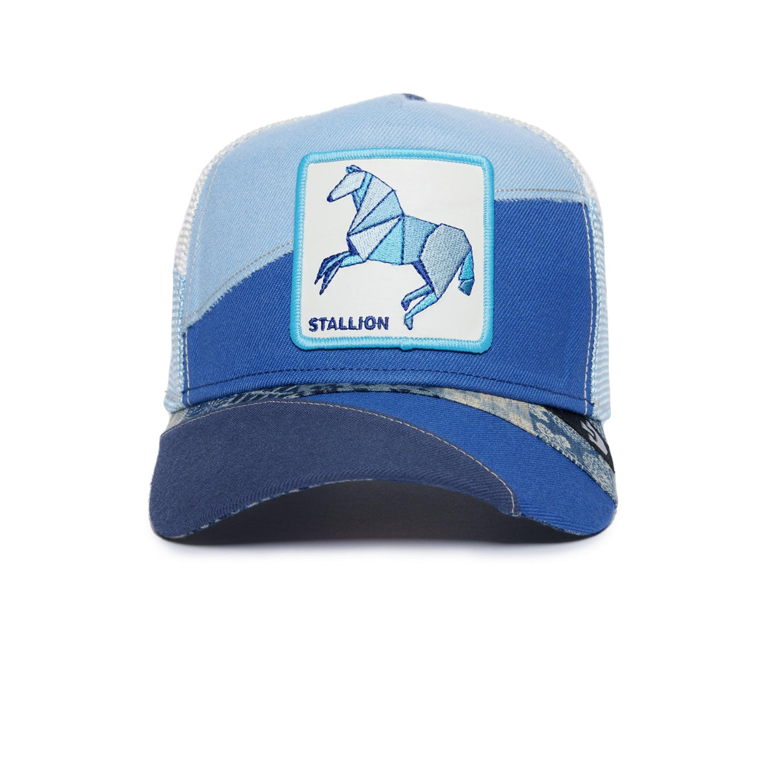 Goorin Bros - Farmigami Self Reliant Trucker Cap Blue | Buster McGee