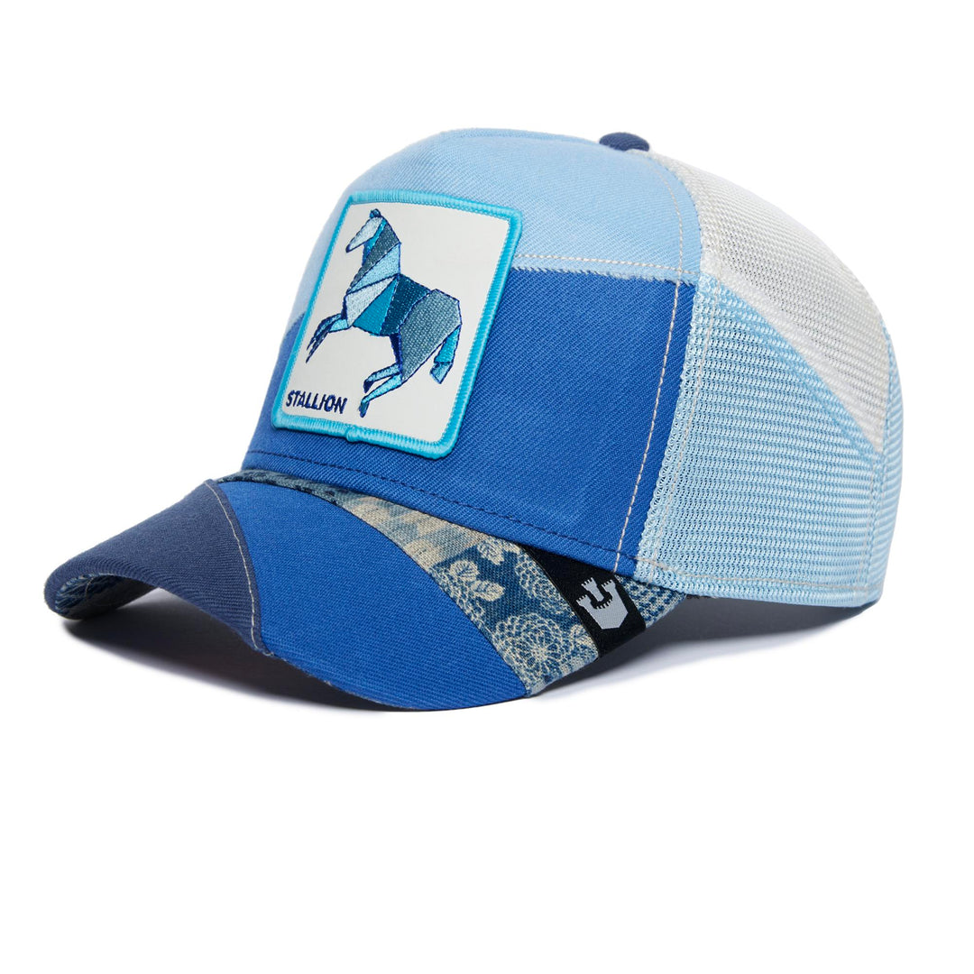 Goorin Bros - Farmigami Self Reliant Trucker Cap Blue | Buster McGee