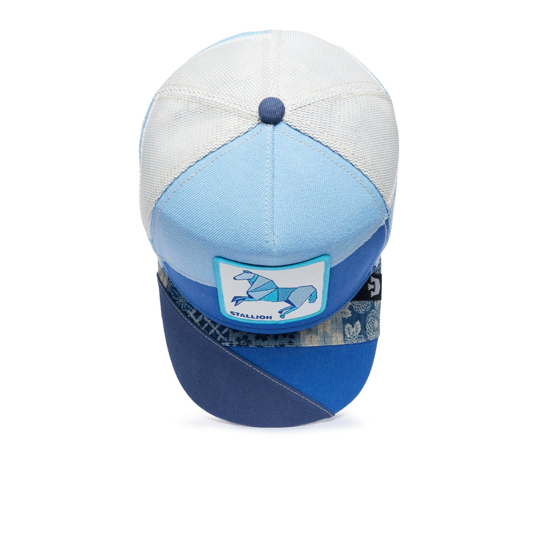 Goorin Bros - Farmigami Self Reliant Trucker Cap Blue | Buster McGee