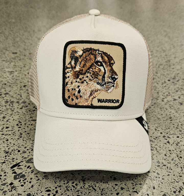Goorin Bros - The Warrior Cheetah Trucker Cap in Cream | Buster McGee