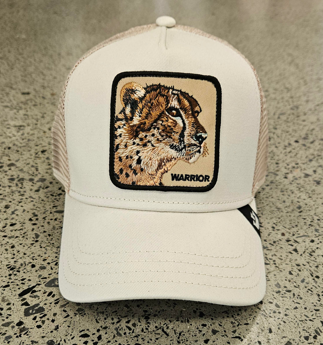 Goorin Bros - The Warrior Cheetah Trucker Cap in Cream | Buster McGee